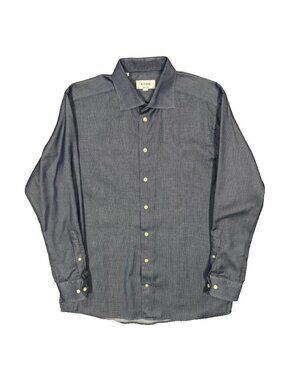 Eton Contemporary Dress Shirt Signature Twill Long Sleeve Cotton Blue 16.5 Large